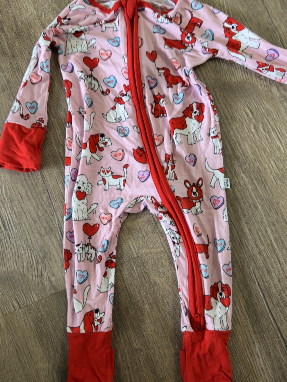 Little Sleepies Pink Furever Valentines Bamboo Limited Edition